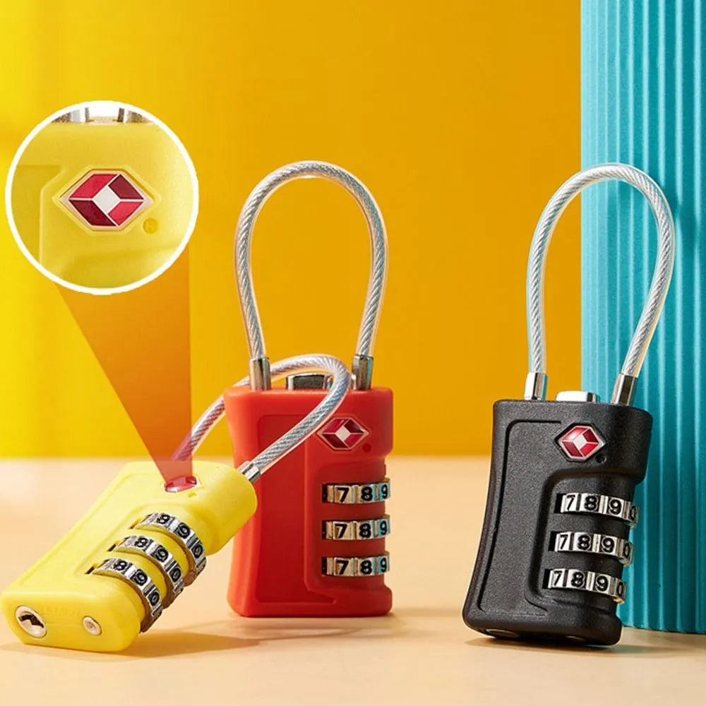 New TSA Customs Code Lock: Travel Luggage Password Changeable Padlock - Contrast Color Design for Enhanced Security
