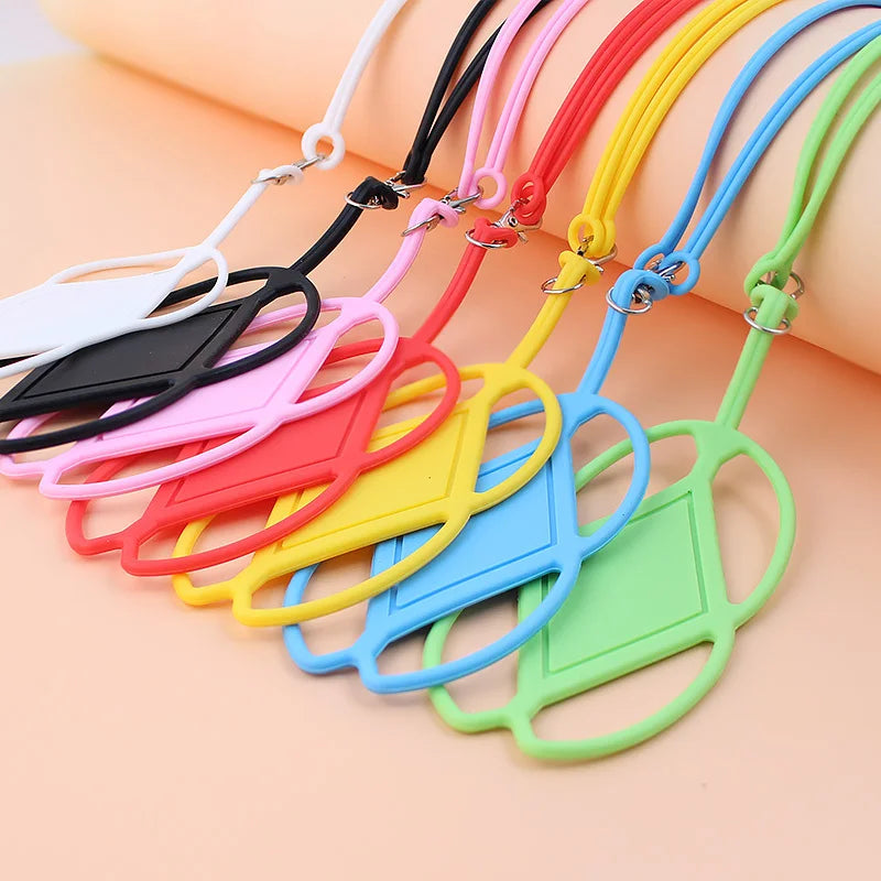 Silicone Cell Phone Lanyard Holder - Adjustable Neck Lanyards for Most Smartphones - Hands-Free Convenience