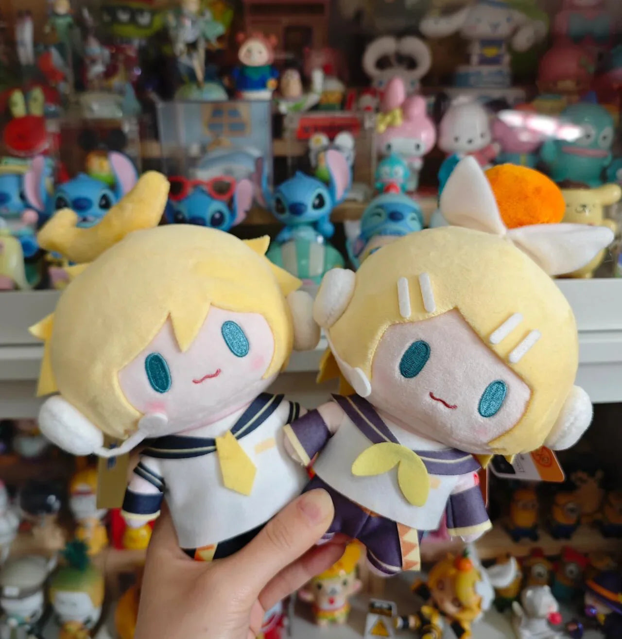 15cm Hatsune Miku Plush Toy – Kawaii Kagamine Len & Rin Stuffed Doll Collection, Perfect Kid Gift Ornament