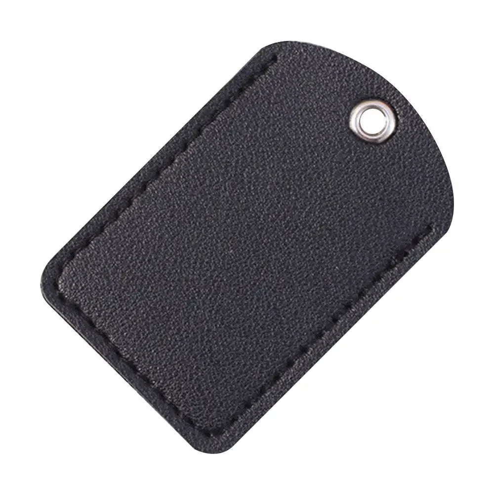 PU Leather Bag Pendant Card Sleeve – Rectangle Keychain Badge Holder for AirTag