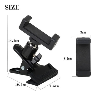 Miwayer Guitar Head Clip — Mobile Phone & Action Camera Holder Stand for Live Broadcast