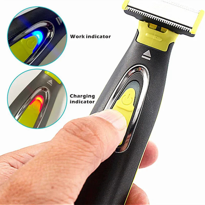 MLG Portable Electric Shaver for Men & Women – Full Body USB Trimmer with T-Shaped Blade, Washable Razor