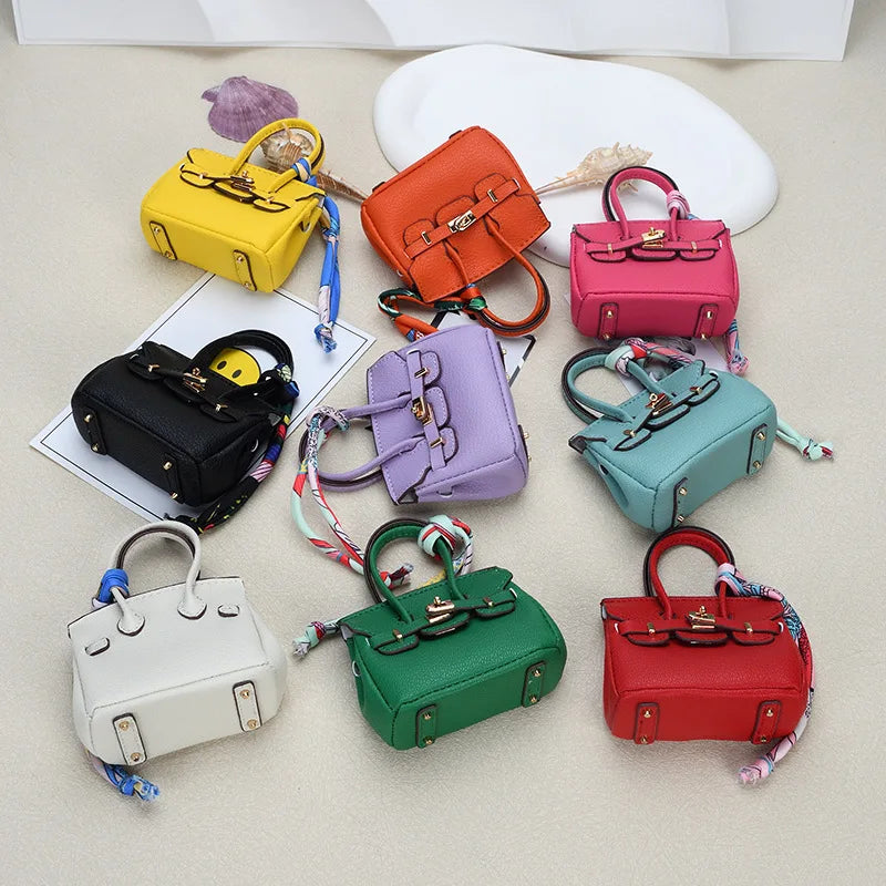 Mini Bag Keychain Pendant — Small Earphone Case & Accessory for H Family, Decorative Gift