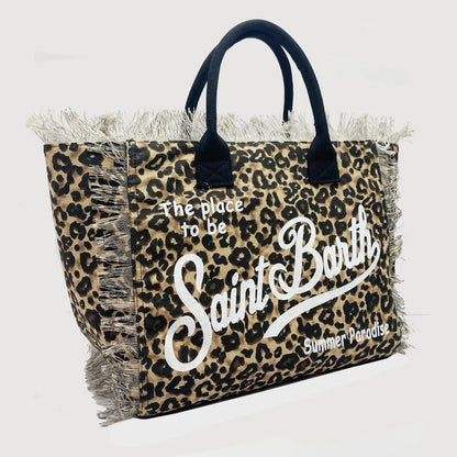 SAINT BARTH Autumn Winter Plush Towel Bag – Women’s Large Capacity Striped Casual Handbag with Tassel