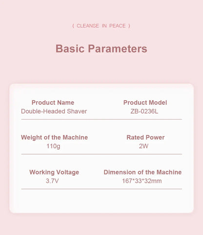 Electric Razor for Women – Painless Facial Epilator & Body Hair Trimmer for Mustache, Legs, Bikini, and More