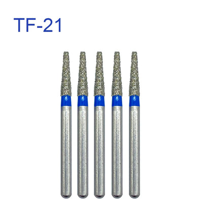 5pcs FG Dia 1.6mm Dental Drills – High-Speed Handpiece Diamond Burs for Teeth Whitening