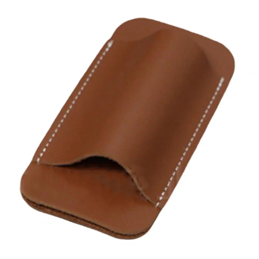 Retro Leather Knife Sheath – Horizontal Belt Carry Pocket Knife Holster, Durable Men’s EDC Knife Holder Case
