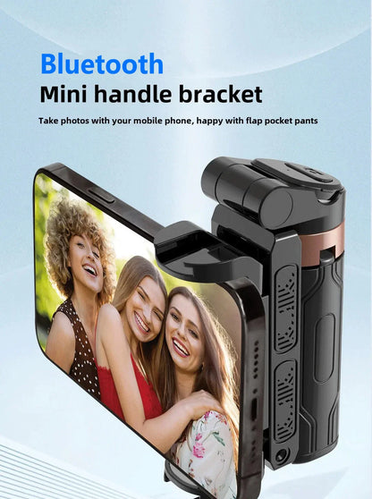Super Mini Selfie Stick – Portable Phone Holder with Bluetooth Remote for Live Broadcast & Shooting