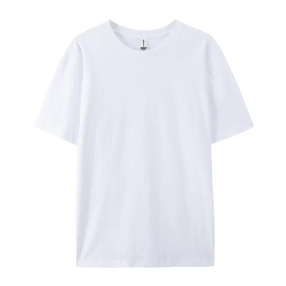 100% Cotton Solid Color T-Shirt – Unisex Short Sleeve Casual Breathable Summer Tee for Men & Women Fashion Wear