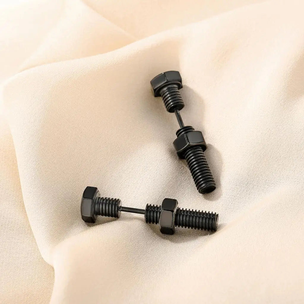 Fashion Screw Stud Earrings - Personalized Birthday Gift for Couples & Lovers