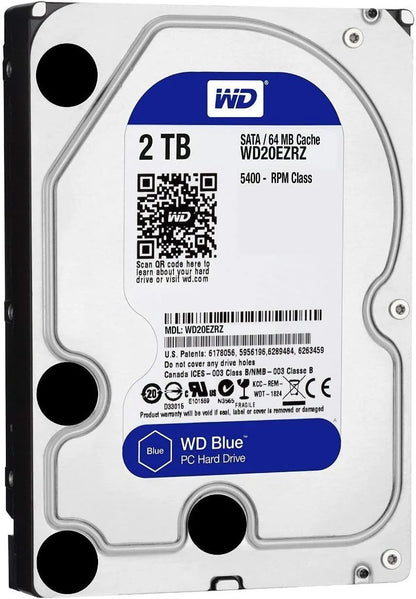 Western Digital WD Blue 4TB/6TB/3TB/2TB 3.5" SATA III Hard Drive – Desktop & Monitoring Storage Solution