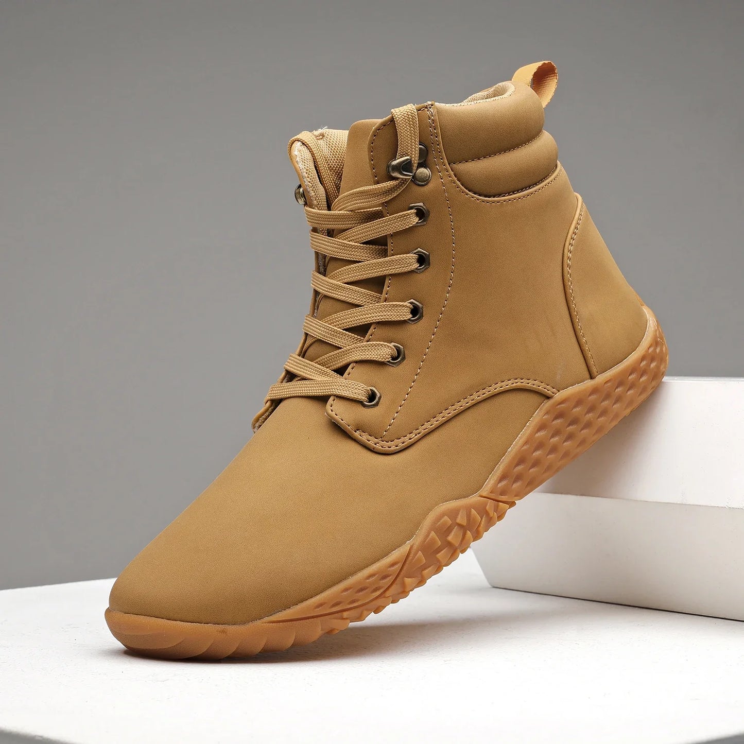 Barefoot Cross-Trainer Shoes for Adults - Wide Toe Box, Zero Drop Sole, Knit Casual Walking Sneakers, Available in Large Sizes