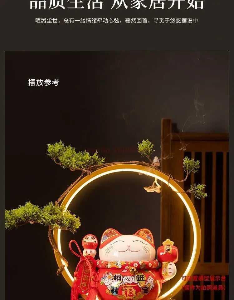 In Stock Anime Mobile Suit LED Ring Lamp - Warm Light USB Display Bracket for Figures, Toys & Birthday Gifts