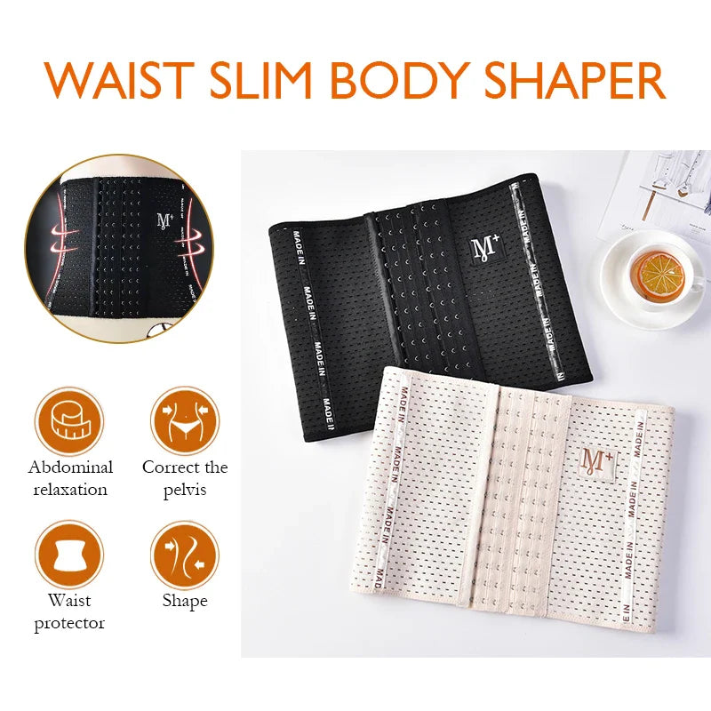 Women’s Waist Trainer Corset – Slimming Body Shaper Faja Belt for Tummy Control