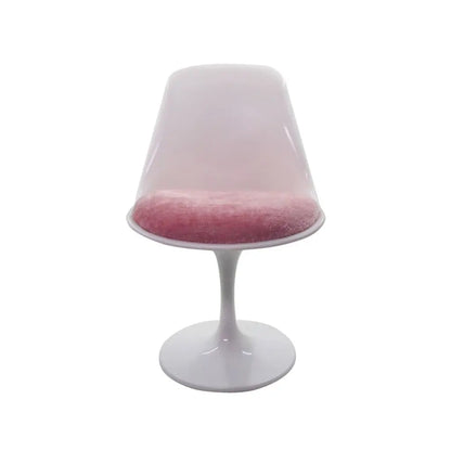 1/6 Scale Doll Round Legged Chair – Miniature Rotating Leisure Chair for Dollhouse & Photo Props