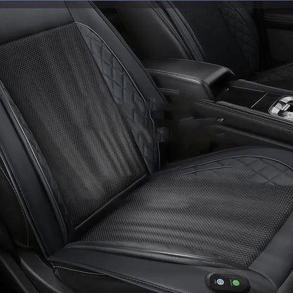 DC 12V 3D Spacer Car Summer Cool Air Seat Cushion | Fast Blowing Ventilation | 8Fan/16Fan | Refrigerated Cooling Pad