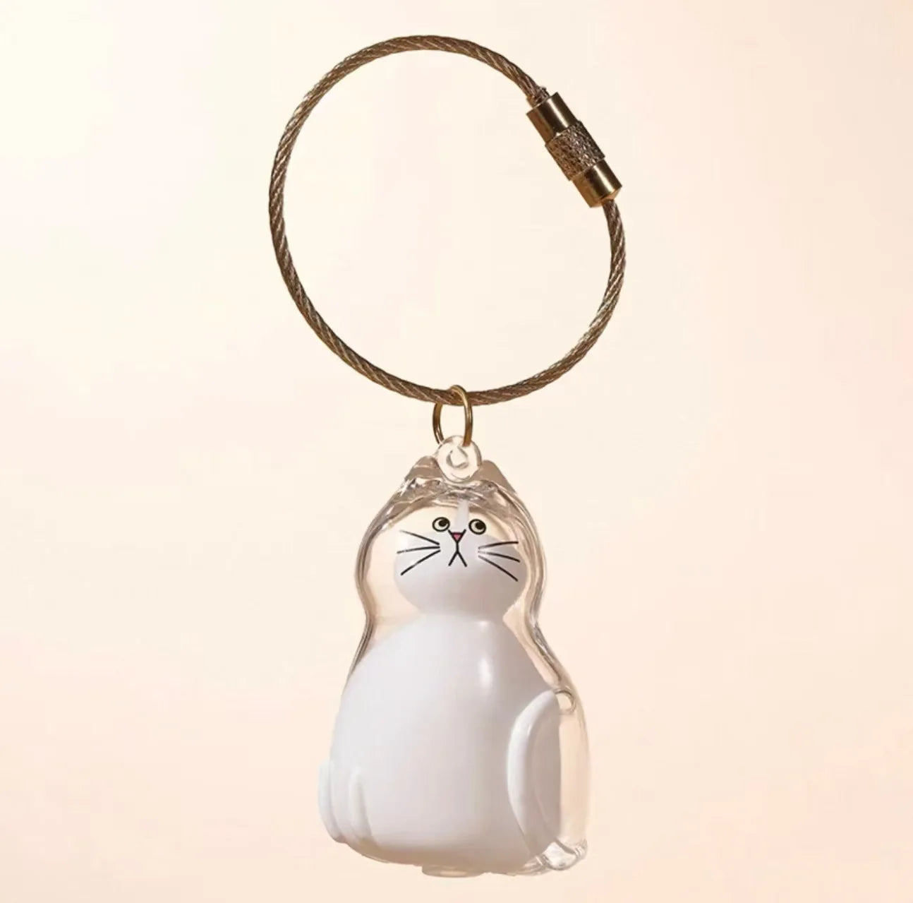 Cute Dog Hair Storage Pendant Keychain – Couple Bag Charm, Car Keychain Jewelry, Souvenir Gift & Decoration Accessory