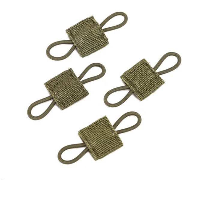 4/10Pcs MOLLE Elastic Retainer Straps - Tactical Webbing Attachment Buckles for Antenna, Flashlight & Gear Organization