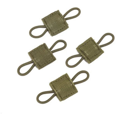 4/10Pcs MOLLE Elastic Retainer Straps - Tactical Webbing Attachment Buckles for Antenna, Flashlight & Gear Organization