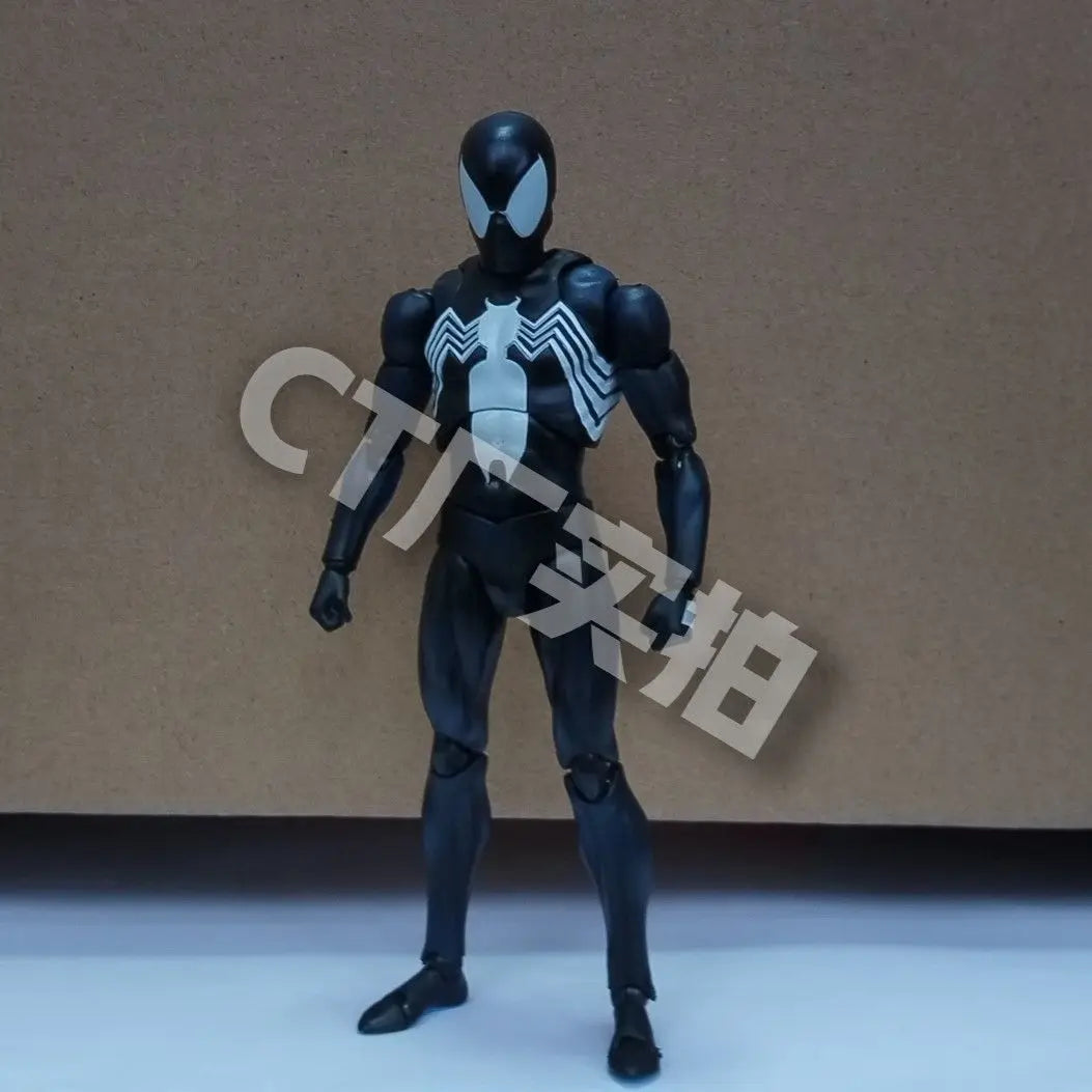CT 1/12 Spider-Man MAFEX 147 Black Suit Venom Action Figure 6" Anime Model Toy Collectible