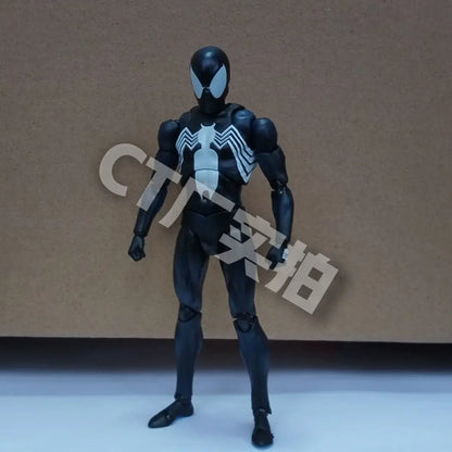 CT 1/12 Spider-Man MAFEX 147 Black Suit Venom Action Figure 6" Anime Model Toy Collectible