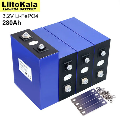 Grade A 3.2V 280Ah LiFePO4 Battery — Lithium Iron Phosphate for 12V/24V E-Scooter, RV & Solar Energy Storage