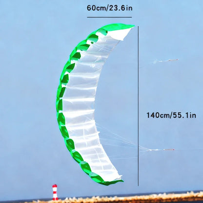 Dual Line Stunt Kite - Nylon Parafoil Power Kite for Beach, Surf, and Beginner Flying Sports