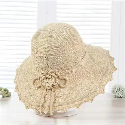 Children’s Summer Foldable Sun Hat – Korean Style Large Brim Hat with Sun Protection for Vacation and Outdoor Use