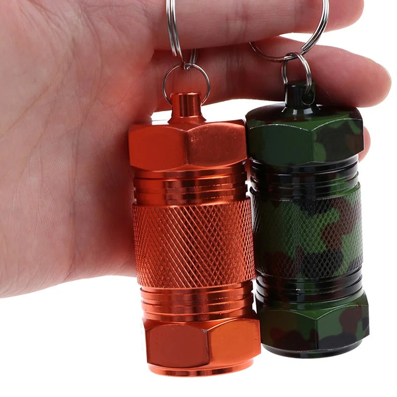 Waterproof Aluminum Pill Case – Capsule Container for Medicine & Outdoor Emergency Storage