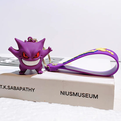 Pokemon Pikachu Keychain Anime Cartoon Figure Toy Pendant – Charmander Psyduck Bag & Car Key Ring Kid Gift