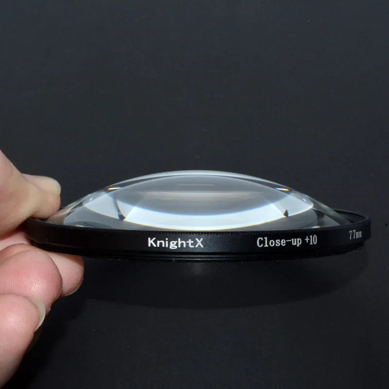 Macro +10 Close-Up Lens Filter Kit — 49mm to 77mm for Canon Nikon Sony Cameras