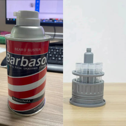 Barbasol Dennis Nedry Dinosaur DNA Jar Model – Jurassic Park Movie Prop Souvenir Desktop Ornament Gift