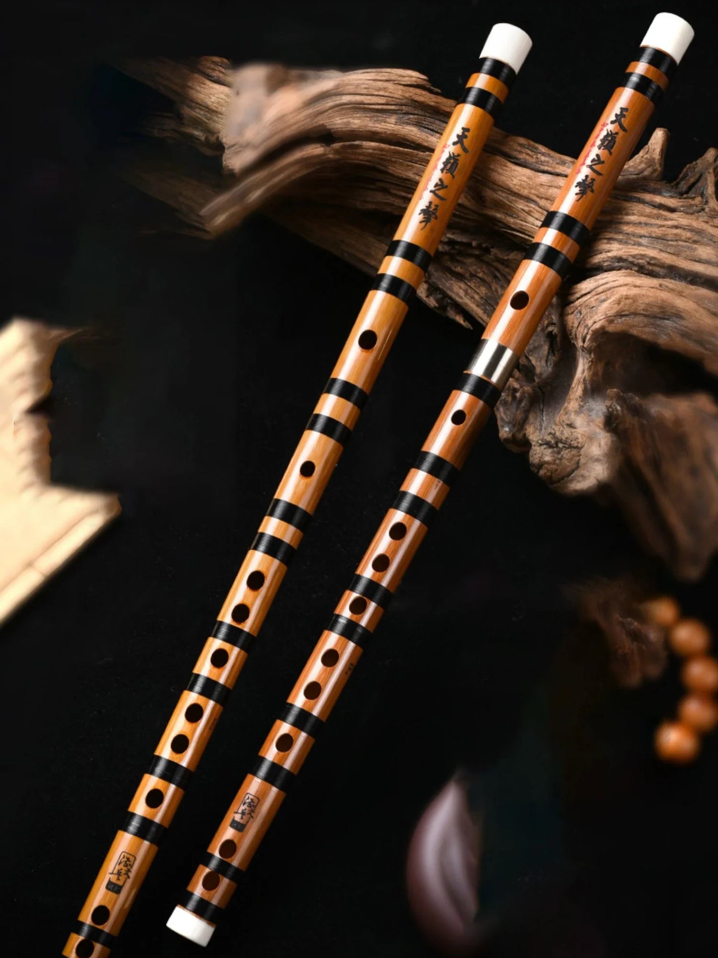 Chinese Bamboo Flute Dizi – Traditional Flute for Beginners, Key C/D/E/F/G Musical Instrument