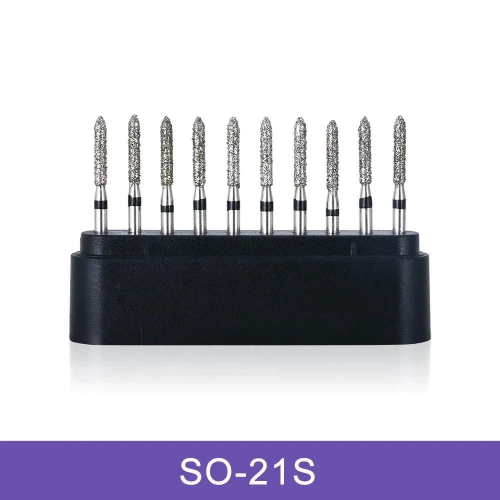 AZDENT Dental Diamond Burs Kit – Multiple Models with Black Storage Box for High-Speed Handpiece