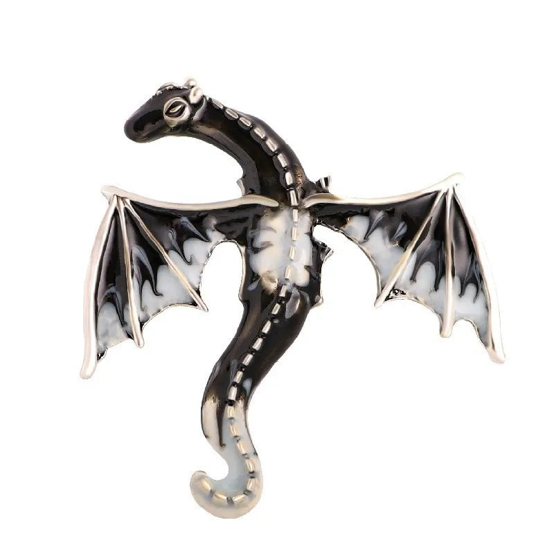 Fly Dragon Enamel Lapel Pins - Brooch for Jeans, Backpacks | Jewelry Clothing Badges | Wedding Gift & DIY Decor for Men
