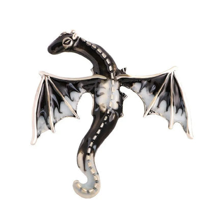 Fly Dragon Enamel Lapel Pins - Brooch for Jeans, Backpacks | Jewelry Clothing Badges | Wedding Gift & DIY Decor for Men