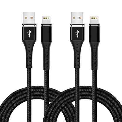Original Lightning Cable USB – Fast Charging Wire for iPhone 14-6S Plus, X, XR, XS, 13, 12, 11 Pro Max, SE, Nylon Braided Charger Cord