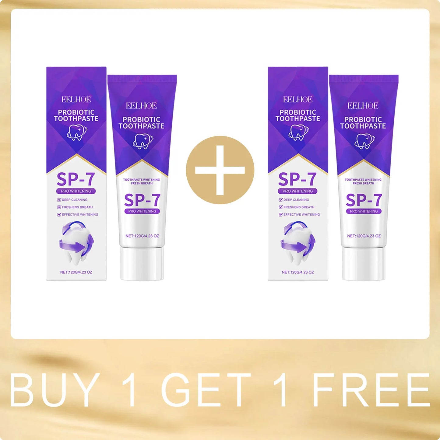 SP-6 Whitening Toothpaste with Probiotics – Plaque & Tartar Removal, Fresh Breath & Oral Hygiene