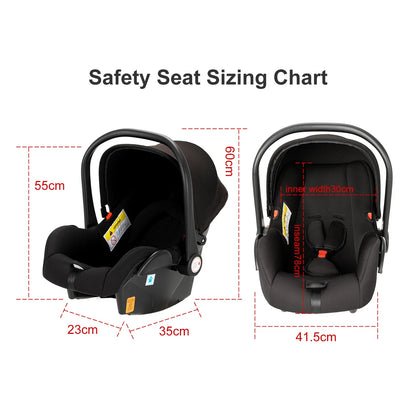 High-Quality 3-in-1 Newborn Baby Stroller — Lightweight Folding Cart with Comfort Seat & ISOFIX Safety