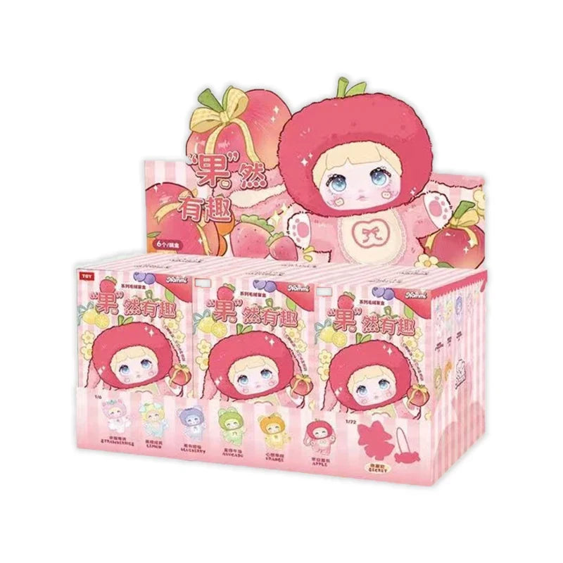 Nommi V3 Fruits Series Dream Eyes Blind Box – Plush & Vinyl Bag Pendant Toy Gift for Kids
