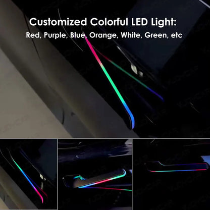 2025 6th Gen Wireless Auto Door Handle – Tesla Model 3 & Y, Highland/Juniper, Colorful with LED Light