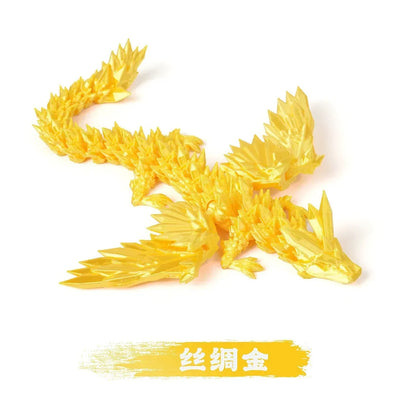 3D Printed Dragon Desktop Ornament – Fantasy Animal Figurine for Home & Office Decor, Christmas Gift