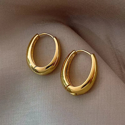Uworld Hypoallergenic Vintage Round Stud Earrings – Premium 18k Gold Plated Stainless Steel Jewelry for Women Party