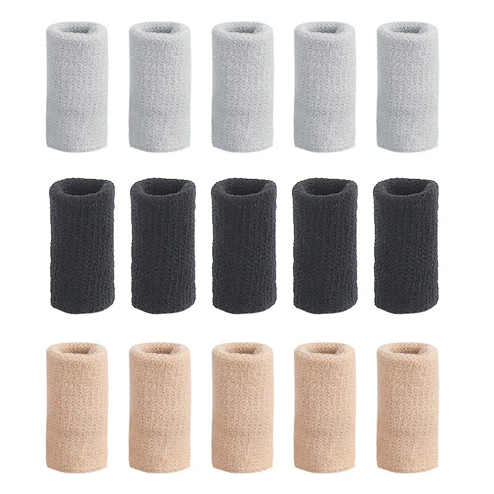 10Pcs Finger Sleeves Set – Soft Breathable Nylon Thumb Brace & Elastic Support Tape for Sports & Arthritis Relief