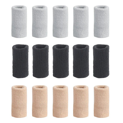 10Pcs Finger Sleeves Set – Soft Breathable Nylon Thumb Brace & Elastic Support Tape for Sports & Arthritis Relief