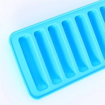 10 - Grid Stick Shape Ice Tray for Easy Release Fun! Silicone Popsicle & Chocolate Mold Magic!