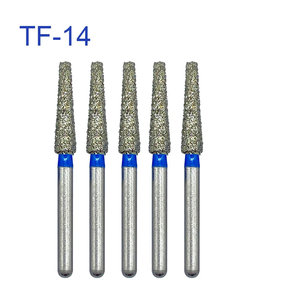 5pcs FG Dia 1.6mm Dental Drills – High-Speed Handpiece Diamond Burs for Teeth Whitening