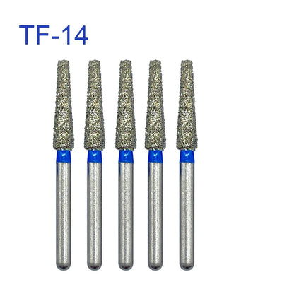 5pcs FG Dia 1.6mm Dental Drills – High-Speed Handpiece Diamond Burs for Teeth Whitening