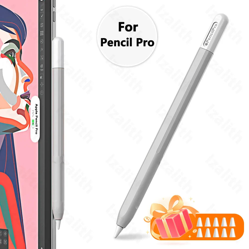 Pencil Case for Apple Pencil Pro | Soft Silicone Ultra-Thin Protective Cover for iPad Pencil