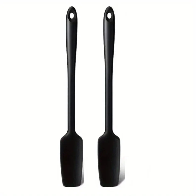 Long Handle Silicone Spatula Jar Scraper – Non-Stick Rubber Kitchen Tool for Blenders, Smoothies, Cooking & Baking